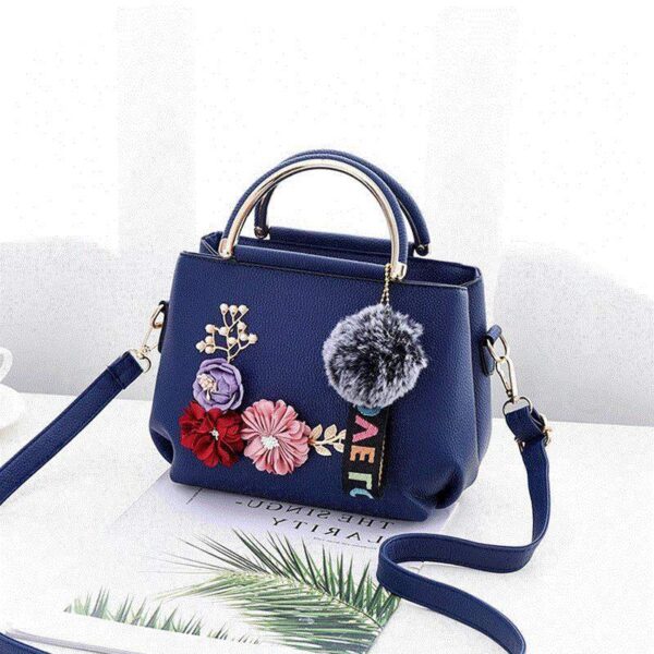 Shoulder Bag Women Tattoo Flower Handbags New Flower Hand Ladies Bags - Image 7