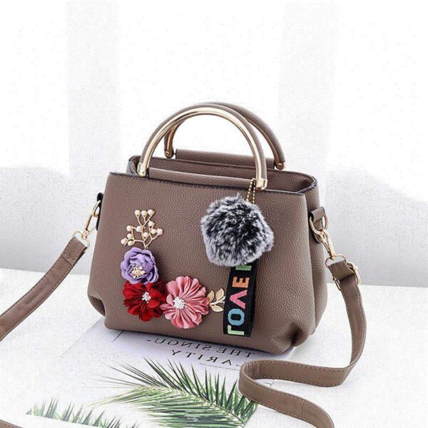 Shoulder Bag Women Tattoo Flower Handbags New Flower Hand Ladies Bags - Image 6