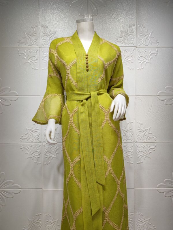 Middle East Muslim Temperament Gauze Dress - Image 8